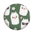 thumbnail image 2 of Easygdp Alpaca Faces Wheel Sun Guard, Spare Tire Cover,Universal Trailer Suv Truck Camper Travel,Easy To Install And Remove -14 Inch, 2 of 9