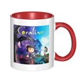 thumbnail image 1 of Taza de café y té con la adorable Coraline: tazas de cerámica para café para mujeres y hombres, 1 of 5