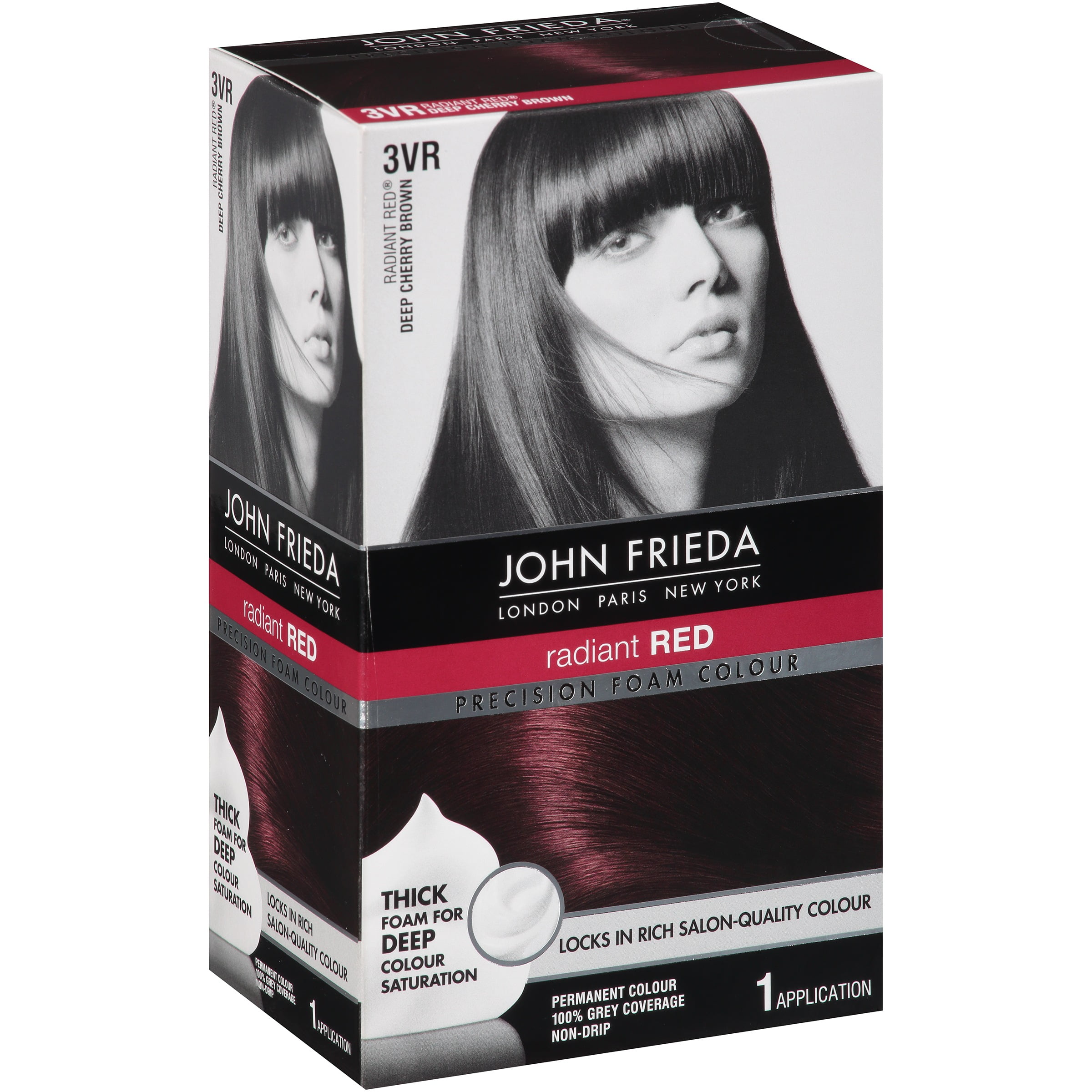 John Frieda Precision Foam Colour, Deep Cherry Brown 3VR, 1 ct each