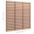 thumbnail image 4 of vidaXL Brown WPC Fence Panel Outdoor Garden Patio Privacy Barrier, 4 of 6