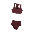 thumbnail image 3 of Traje de Baño Femenino a Escala 1/6, Bikini, Chaleco Deportivo Y Pantalones Cortos, Colección de Moda, Parte Superior E Inferior, Ropa Interior. Rojo, 3 of 8