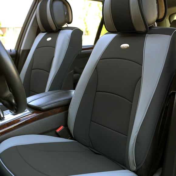 Ultra Comfort High Grade Leather Seat Covers For Car Truck SUV Van - Front Set