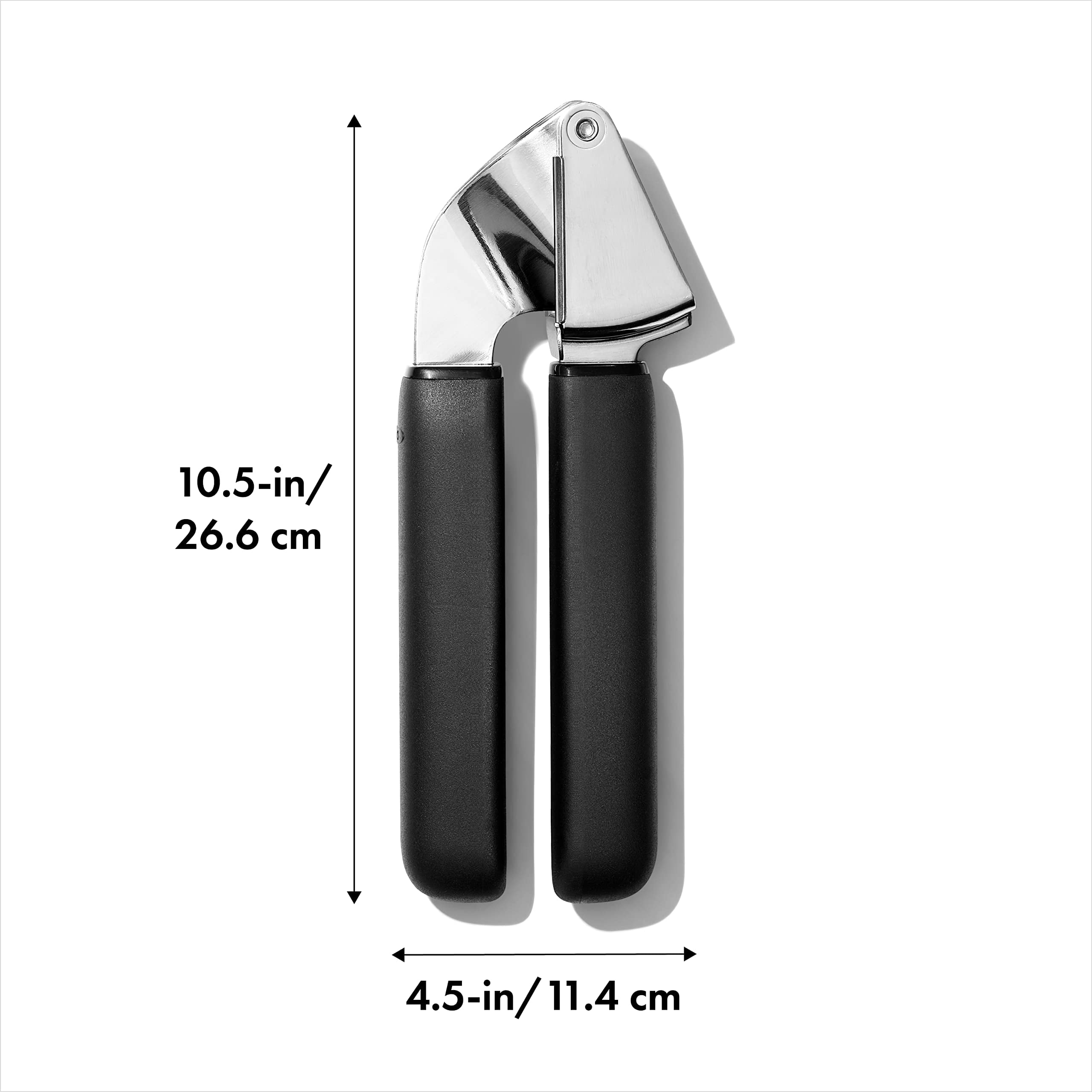 OXO Good Grips Garlic Press - Stainless Steel, Manual - Black — Residential Use, Standard Application