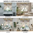 thumbnail image 3 of Spring Floral Swag Valances for Windows, Kitchen Curtains 36 Inch Length 2 Panels Set, Daisy Sunflowers Wisteria Hummingbird Beige Short Curtains for Small Windows Rod Pocket Cafe Curtains 28"x36", 3 of 8