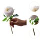thumbnail image 2 of Rosa artificial, regalo de vacaciones, rosa de simulación, rosa de tallo largo, flor para Blanco, 2 of 6