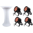 thumbnail image 1 of (4) Chauvet DJ EZPar T6 USB Wireless RGB Wash Lights w/D-Fi+Club Style Table, 1 of 9