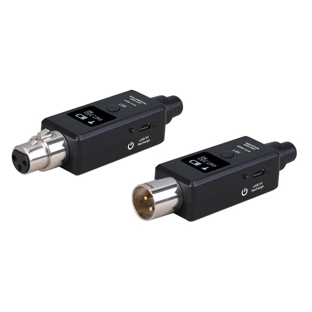 1 par de micrófono inalámbrico sistema UHF DSP transmisor receptor para micrófono dinámico Likrtyny Para estrenar