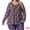 Black Pink, variant on DARING DIVA Women's Plus Size Floral V Neck Long Sleeve Ruffle Tunic Blouses 1X Navy Blue