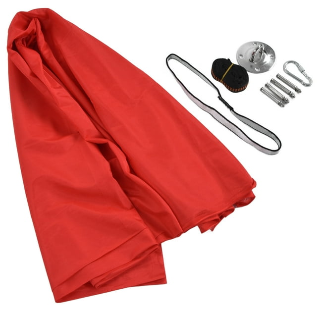 Mejore el aprendizaje y la relajación con un cómodo columpio para niños, hamaca elástica roja de 1,5 m para niños