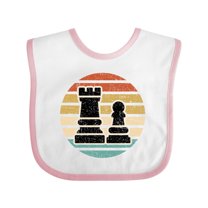 Inktastic Chess Player Retro Sunset Boys or Girls Baby Bib