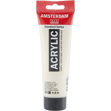 UPC: 8712079268053 | Amsterdam 120 ml Acrylics Color Tube – Titanium Buff Light