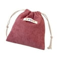 thumbnail image 2 of SPORYYO Corduroy Elastic Hair Tie Organizer - Red Envelope Cosmetic Storage Bag for Portability, 2 of 2