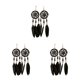 thumbnail image 3 of Qarigey Pendientes bohemios colgantes largos 1 par hermoso con diseño de atrapasueños cómodo para mujeres niñas negro Type1 NO1, 3 of 6