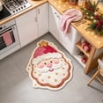 thumbnail image 4 of Santa Claus Shape Bath Rug, Shaggy Soft and Absorbent Bath Rug, Non-Slip Thick Plush Machine Washable Dry Bath Mats for Bathroom, Living Room, Tub and Shower Home Decor, 31.49 x 19.68 Inch, 4 of 7