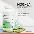 thumbnail image 3 of Primetech Moringa Orgánica, 100 Cápsulas de 500mg. Libre de Transgénicos y alta en proteína con aminoácidos esenciales, vitaminas y minerales que apoyan a la salud, 3 of 4
