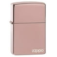 thumbnail image 2 of 49190ZL High Polish Rose Gold Logo Zippo Pocket Lighter, 2 of 15