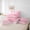 Pink Bow B, variant on Manfei Kids Personalized Initial K 7pcs Twin Bedding Set - Kawaii Pink Bow Princess Style