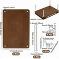 thumbnail image 3 of Wooden Book Press Bookbinding Brown Rectangle Bamboo Portable Book Press Bookbinding Tool Flat Paper Press Machine, 3 of 9