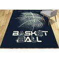 thumbnail image 4 of Motivation Rugs, Front Door Rug, Thick Rugs, Man Cave Rug, Basketball Rug, Ball Rugs, Machine Washable Rug, Personalizeds Rugs, Black Rug, 1.7'x2.3' - 50x70 cm, 4 of 8
