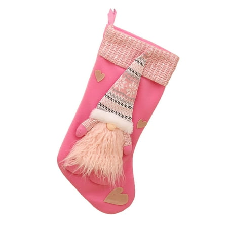 

Veki Knitted Flannel Deep Forest Old Man Socks Christmas Decorations Pendant Decorative Beads