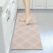 Kitchen Rug Anti Fatigue,Non Skid Cushioned Comfort Standing Kitchen Mat Waterproof and Oil Proof Floor Runner Mat, Easy to Clean