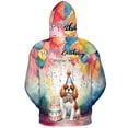 thumbnail image 2 of Happy Birthday to Cavalier King Charles Spaniel Kitten Party Balloons Cake All Over Print 3D Hoodie Unisex Merch Hoodies Dog Lover Gifts - 00027, 2 of 6