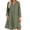Olive Green, variant on TEAJOPSUU Women's Midi Dresses Cotton Blend Loose Fit V Neck Button Placket Long Sleeve Dresses with Pockets Casual Solid Color Dresses Coffee