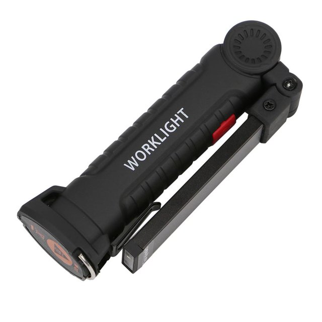 Lámpara COB Linterna LED Recargable Trabajo Camping Antorcha Luz Nocturna Plegable (L)