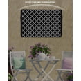 thumbnail image 6 of Outdoor TV Cover 70 to 75 Inch Weatherproof, Black White Geometric Waterproof TV Screen Protector for Outside Decor with Zipper and Pocket 68"L x 42"H , Minimalist Morocco Pattern, 6 of 7