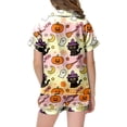 thumbnail image 4 of 8-9 Years Tween Girl's Halloween Pajama Set Short Sleeved Shorts Home Clothes Halloween Pj Set Bluey Halloween Costume, 4 of 5
