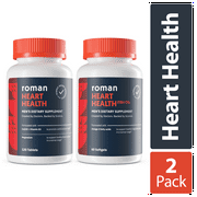 Roman Heart Health Supplement for Men, 120 Heart Health Tablets + 60 Fish Oil Softgels