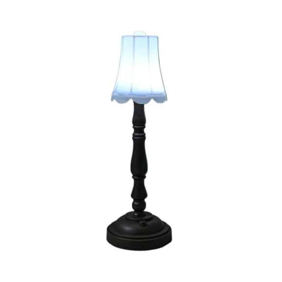 Mini Lamp Miniature Table Light with LED, 2.15x7.02 Inch Creative Night Light for Home Decor, Bedroom, Living Room