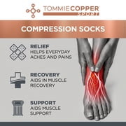 Tommie Copper Compression Socks 2 Pack, Small/Medium , Black, Unisex Sizing