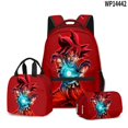 thumbnail image 1 of Mochila para estudiantes de Goku Dragon Ball, bolsa para el almuerzo, estuche para lápices, juego de 3 piezas, material escolar de dibujos animados de anime, capacidad de 20 litros, 1 of 5