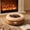 brown-S, variant on Pet Villa Cat Dog Bed Removable Cover Winter Warm Cozy Plush Nest for Cats Small Dogs Indoor Rest Sleeping Two Purpose Pet Supplies(M)