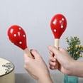 thumbnail image 5 of Maracas, Wooden Rumba Shaker Rattle Hand Percussion Musical Instrument for Adults Kids, Set of 2, 5 of 7