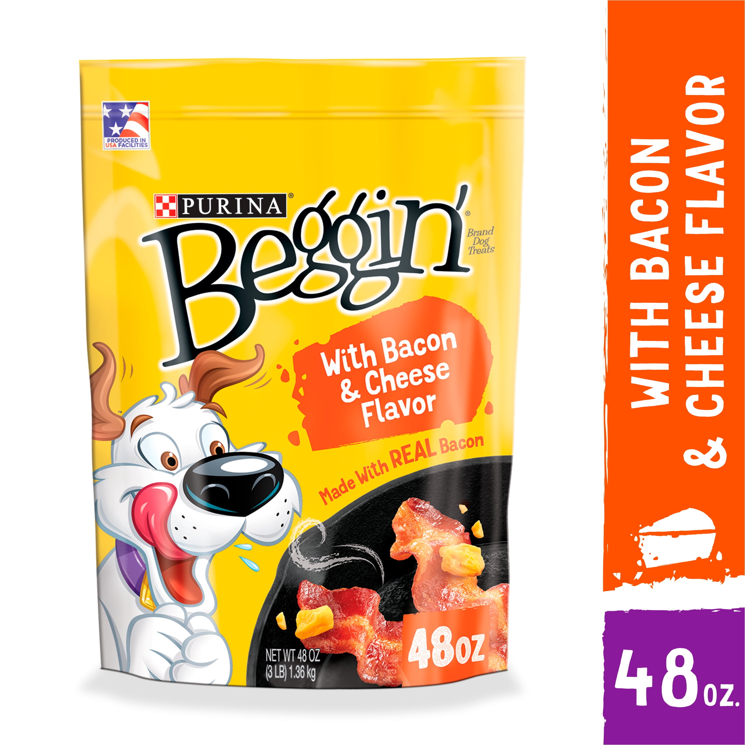 Purina Beggin' Strips Real Meat Dog Training Treats, Bacon & Cheese