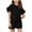Black#kids back to school clothes, variant on yardsong Girls 2 Piece Outfit Ruffle Sleeve Crew Neck Tee Shirts Shorts Sets Basic Summer Cute Tracksuits for Kid Toddler Girl Black,8-9Years