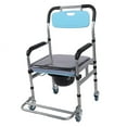 thumbnail image 1 of Chaise de Commode de Douche, Chaise de Chevet Hauteur Réglable pour Handicapé, 1 of 7