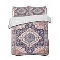 thumbnail image 2 of Orange Blue Boho Full Size Down Alternative Comforter, Lightweight Comforter Quilt Bedding Set with Pillow Shams Ethnic Geometric Southwest All Seasons Bed Comforter Duvet Insert 78"x90", 2 of 7