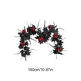 thumbnail image 3 of Halloween Maple Leaf Garland - 70 Inch Realistic Fall Rattan Vine for Thanksgiving & Autumn Decor, 3 of 6