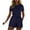 A-Navy, variant on Womens Summer Casual Dressy One Piece Romper Short Sleeve Tshirt Top with Athletic Shorts Drawstring Waist Beach Vacation Travel Outfit 2025