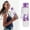 Purple, variant on Veeogra Water Bottle 34Oz,Letter Q Purple Water Bottle,Frosted Plastic Water Bottle,Reusable Water Bottles,Water Bottle With Time Marker,Lightweight Water Bottle With Strap,Travel Water Bottle