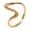 Gold, variant on Wave Curve Open Ring for Men Adjustable Stainless Steel Band Flowing Line Minimalist Jewelry Silver