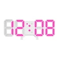 thumbnail image 1 of GROWTH TANK Electronic Clock Modern Digital 3D Digital Clock for Office Bathroom Pink Pink, 1 of 9