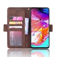 thumbnail image 3 of Case for Samsung Galaxy A70 Cover Adjustable Detachable Card Holder Magnetic closure Leather Wallet Case - Brown, 3 of 5