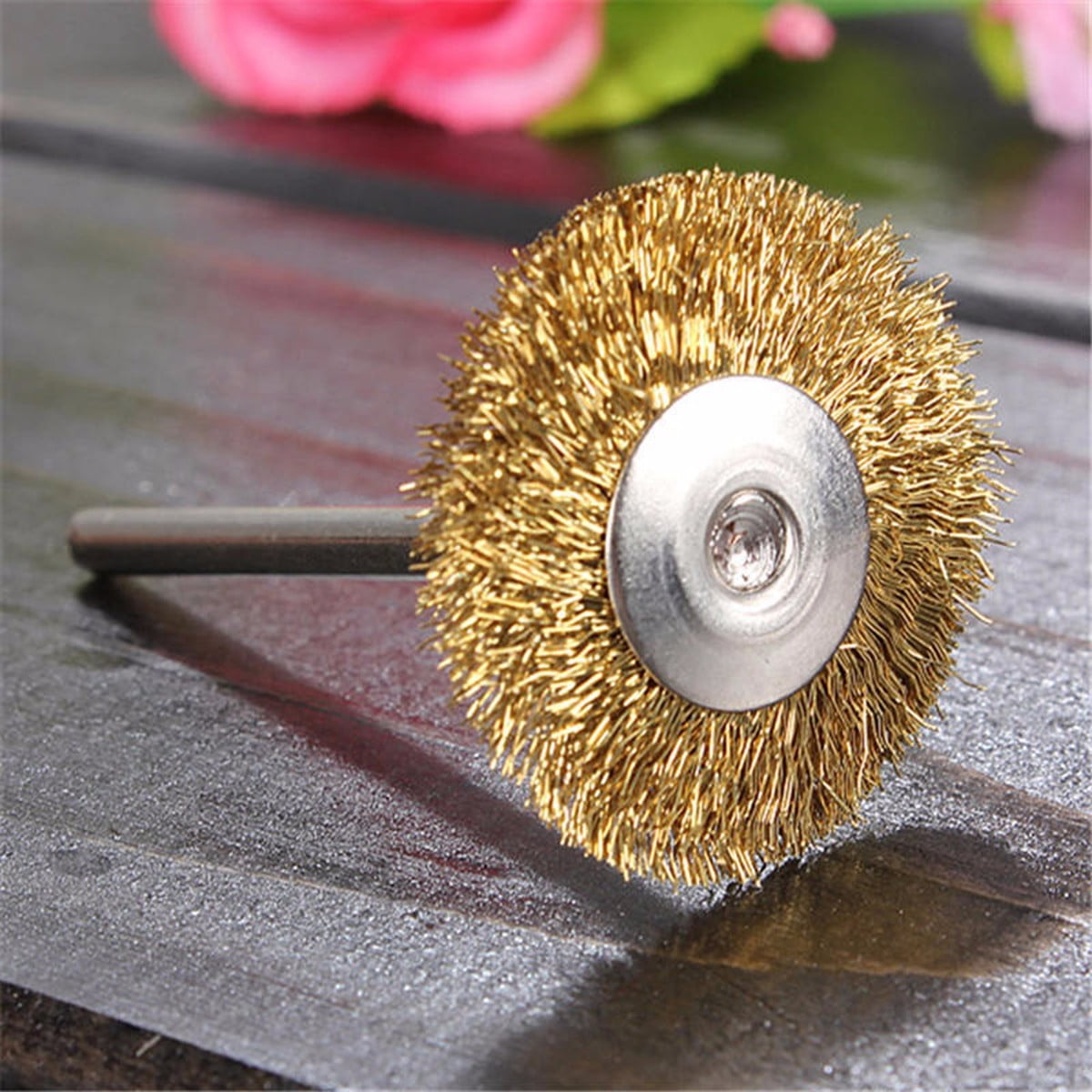 1/4/10/18Pcs 25mm Brass Wire Wheel Polish Brushes for Rotary Grinder Accessories Walmart Canada