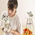 thumbnail image 4 of 9.8" Stuffed Husky Dog Plush,Puppy Stuffed Animal Husky Adorable Gifts for Kids, 4 of 5
