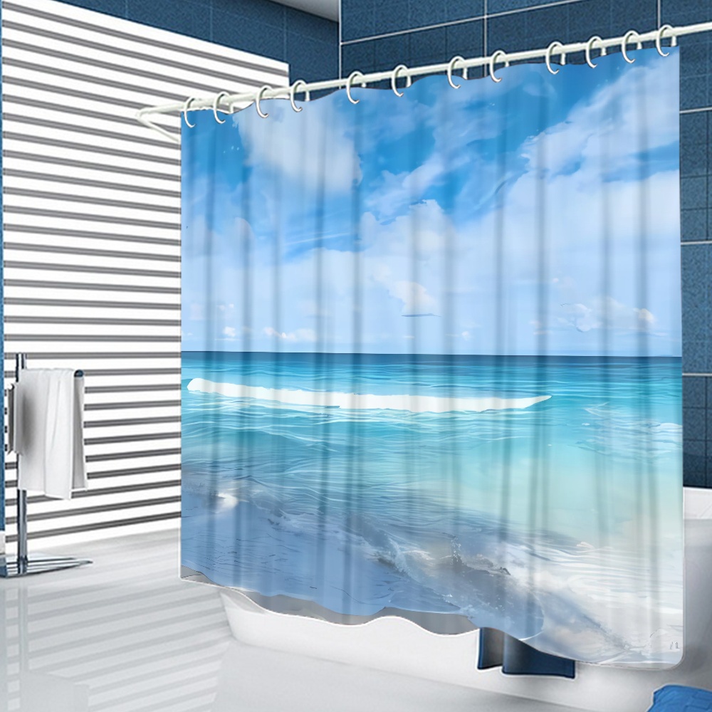 FABOTD Shower Curtain Natural Scenery Pretty Shower Curtain No Odor
