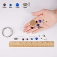thumbnail image 3 of 1 Set 1 Box DIY 1 Set Jewelry Making Kit - Beading Starter Kits Jewelry Making Supplies for Adults Girls Teens and Women with Lobster Claw Clasps Blue, 3 of 9